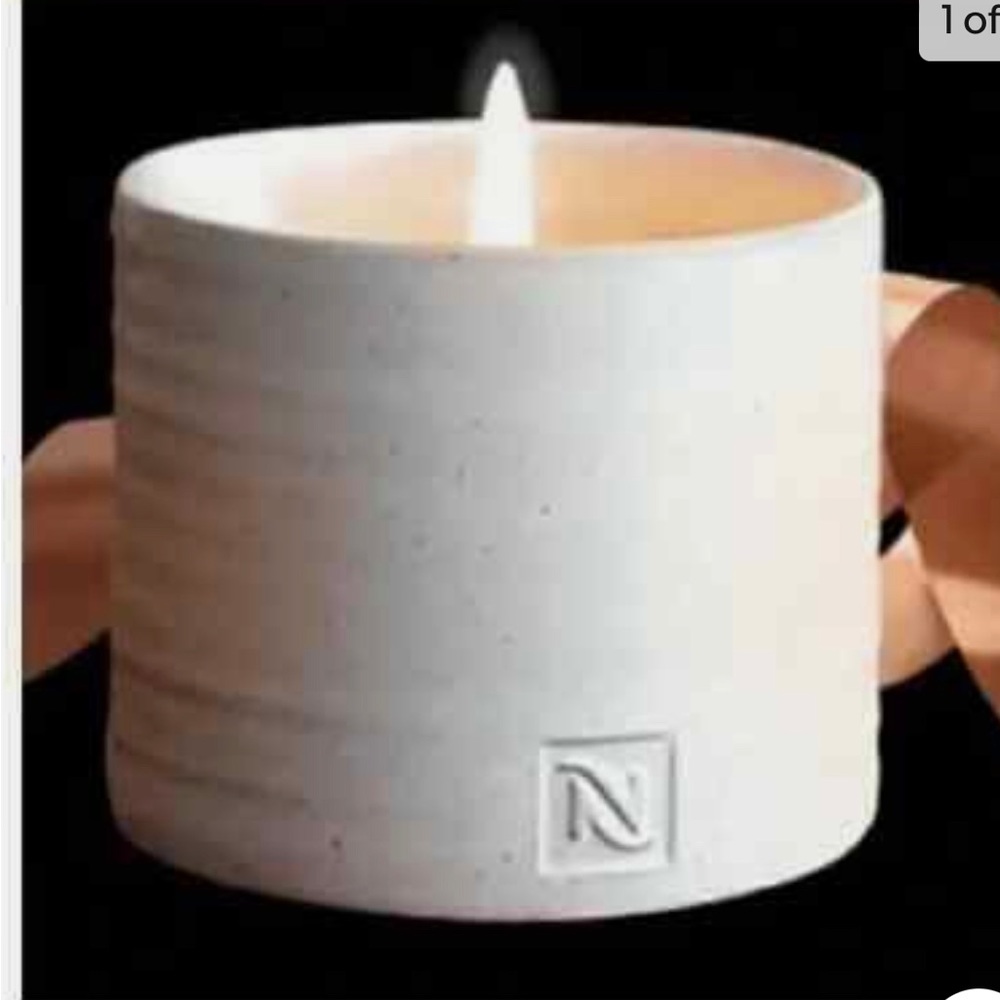 Nespresso White Ceramic Votive Holder
